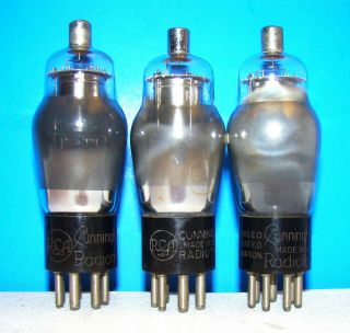 No 6a7 Smoked Rca Radio Amplifier Vacuum Tubes 3 Valves St Shape 6a7g