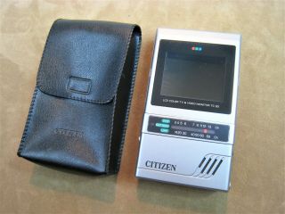 Citizen No.  Tc50 - 2a Vhf Uhf Portable Tv Tuner Lcd Color Video Monitor