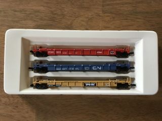Walthers 3 Pack Husky Stack Intermodal Cp Cn Dttx Metal N Scale
