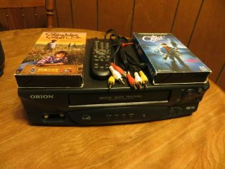 Orion Vr213 Vcr Vhs Player Recorder W/ Av Cable & Remote Energy Star Rated