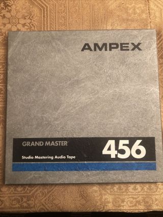 Ampex 456 Metal Reel To Reel Audio 1/4” Tape 10.  5” Reel