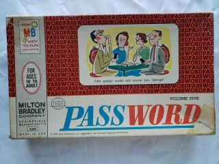 Vintage 1964 Password Game Complete W/tons Of.  Volume Five.  No.  4260