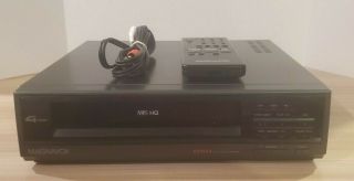 Magnavox Vcr Vhs Player Video Cassette Recorder Model Vr3235at01 W/remote