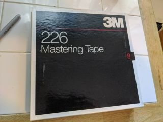 Scotch 3m Studio Mastering Tape 226 10.  5 " Metal Reel 1/4 " Box Radio Program Vtg 8