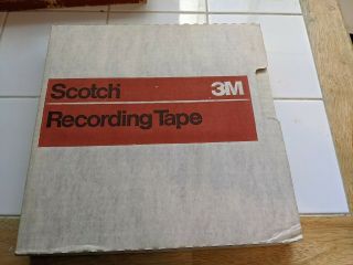 Scotch 3m Studio Mastering Tape 226 10.  5 " Metal Reel To 1/4 " Radio Show Vtg 25