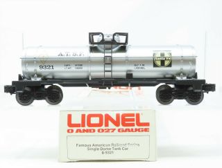 O Gauge 3 - Rail Lionel 6 - 9321 Atsf Famous American Railroad Tank Car 9321