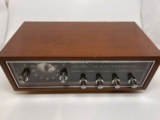 Vintage Sony 9 Transistor 2 Band Solid State Am/fm Clock Radio,  8fc - 55w