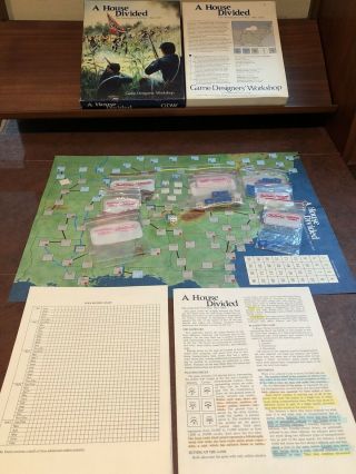 A House Divided - Civil War Game By Game Designers Workshop