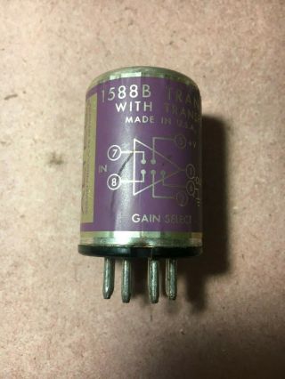 Altec 1588b Transistor Preamplifier Put Microphone Transformer