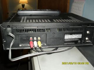 Sony VCR With Remote & Cables SLV - 678HF 4 Head Hi - Fi Stereo VHS Player Recorder 3