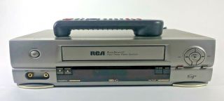 Rca Four Head Video System Model Vr555 With Remote Control