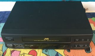 Jvc Hr - J633u Hi - Fi Stereo Vcr Video Record Player Recorder No Remote