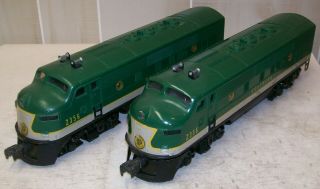 Lionel 2356 Southern Aa F3 Diesel Locomotives All Serviced Ex -