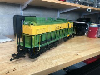LGB White Pass Locomotive w/ Sound Green and Yellow custom by Shawmut Car Shops 3