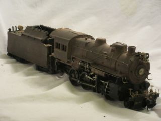 O Scale Brass 2 - 8 - 0 Steam Locomotive And Tender
