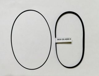 Belt Set For Reel Tape Recorder Akai Gx - 4000 D