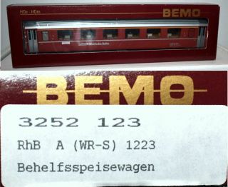 Swiss Rhb Rhaetian Bahn 1223 1 Class Diner Bemo Hom Ja20.  26
