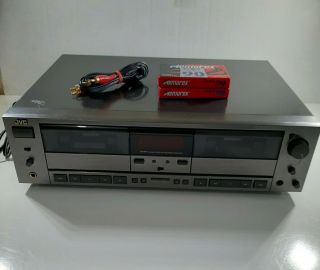 Vintage Jvc Td - W707 Dolby B - C Hx Pro Stereo Dual Cassette Recorder/player Damage