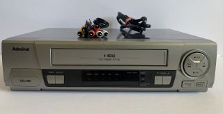 Vhs Vcr Player Recorder No Remote & Admiral Jsj20453