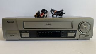 VHS VCR Player Recorder No Remote & ADMIRAL JSJ20453 3