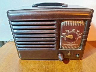 Vintage Am Radio By Emerson R Adio And Phonograph Corp.  Bakelite Tube Radio