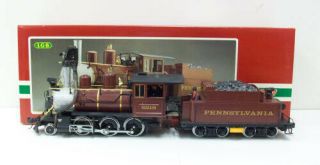 Lgb 2219s Pennsylvania Steam Locomotive & Tender W/electronic Sound Ln/box