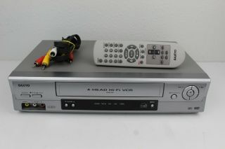 Sanyo Vwm - 900 Vcr 4 - Head Hi - Fi With Remote