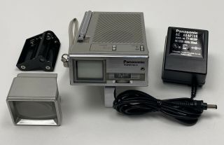Vintage Panasonic Travelvision Tr - 1020p 1.  5 " Tv / Am Fm Portable Stereo Receiver