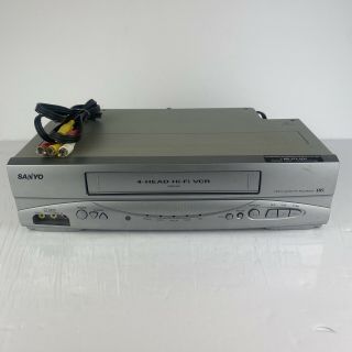 Sanyo Vwm - 950 4 Head Hi - Fi Stereo Vcr Vhs With Front A/v Inputs And