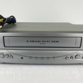 Sanyo VWM - 950 4 Head Hi - Fi Stereo VCR VHS with Front A/V Inputs and 3