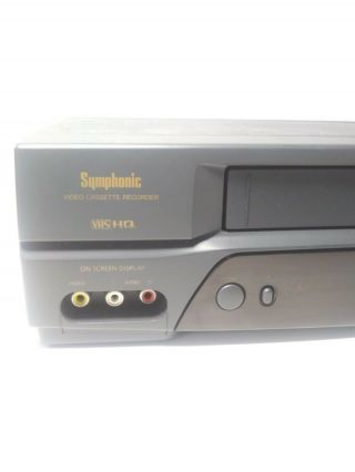 Symphonic SL2860 4 - Head VCR VHS Player Video Cassette Recorder 3