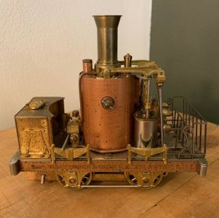 Aster 1 - Gauge Live Steam Brass & Stainless Steel 1832 “grasshopper” Locomotive.