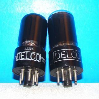 6v6gt Delco Radio Black Glass Audio Amplifier Vacuum Tubes 2 Valve 6v6gta