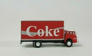 N Scale Athearn 10208,  Ford C - Series Van Body Coke,  Coca - Cola Delivery Truck