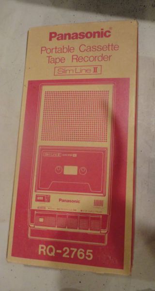 Panasonic Portable Cassette Tape Recorder Slim Line II RQ - 2765, 3