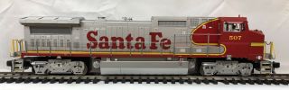Mth Rail King Dash 8 - 40bw Santa Fe With Dcc And Sound G Gauge
