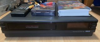 Vintage Rca Vcr Vhs Tape Player 4 Head Performance Series Vr515 W Remote 2 Tapes