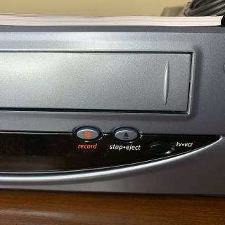 GE VG4065 VCR VHS Player 4 Head HQ Video Cassette Recorder No Remote 2