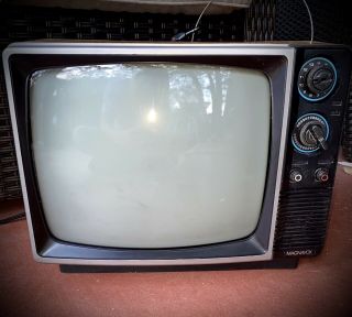 Magnavox Black And White Portable Television 11.  5  Screen