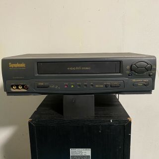 Symphonic VR701 VCR/Tv VHS HiFi Stereo Video Recorder 4Head 3