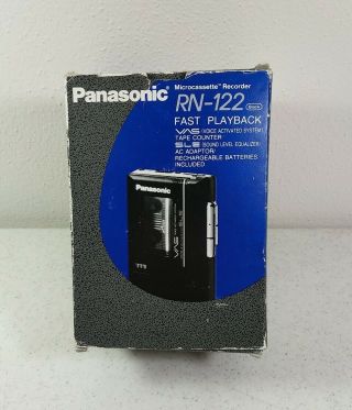 Panasonic Rn - 122 Microcassette Voice Activated Cassette Recorder Player
