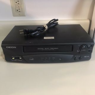 Orion Vr213 Vcr Vhs Player Recorder With Av Cable Energy Star Rated