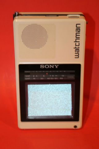 Vintage 1987 Sony Fd - 42a Watchman Coat Pocket Television Tv -