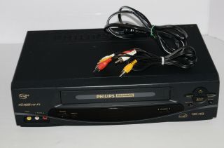 Philips / Magnavox Vra631at21 Vhs Video Player Recorder 4head Hifi Vcr No Remote