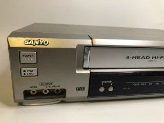 Sanyo VWM - 710 4 - Head Hi - Fi Stereo VCR FULLY VCR VHS Player Silver 2