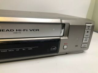 Sanyo VWM - 710 4 - Head Hi - Fi Stereo VCR FULLY VCR VHS Player Silver 3