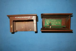 2 American Flyer 271 Mini - Craft Whistle Stop Waiting Room Sheds.  For Parts/comp