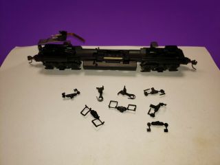 Parts Ho Scale Athearn Gp40 - 2 Metal Underframe Chassis,  Trucks