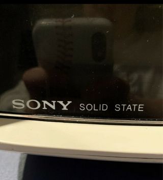 Vintage Sony Solid State Tv - 750 Only Shows Static 2