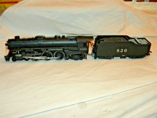 Athearn 4 - 6 - 2 Santa Fe Steam Locomotive & Tender 826